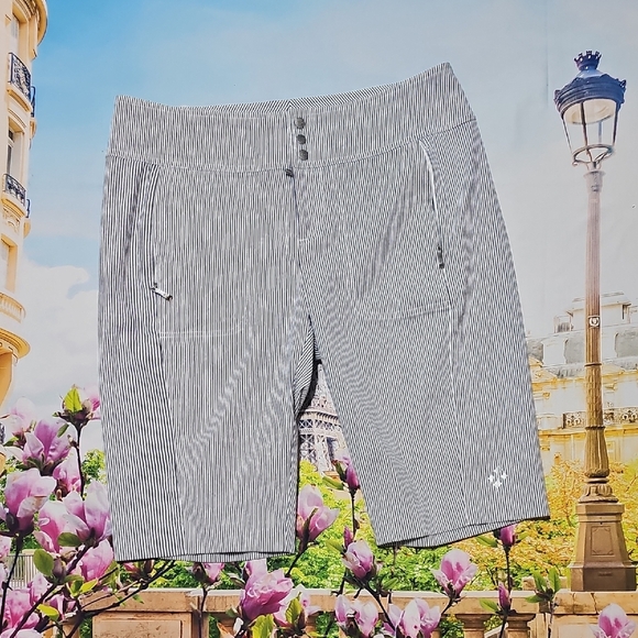 Jofit Pinstripe Chino Shorts Size 6 - Picture 1 of 5